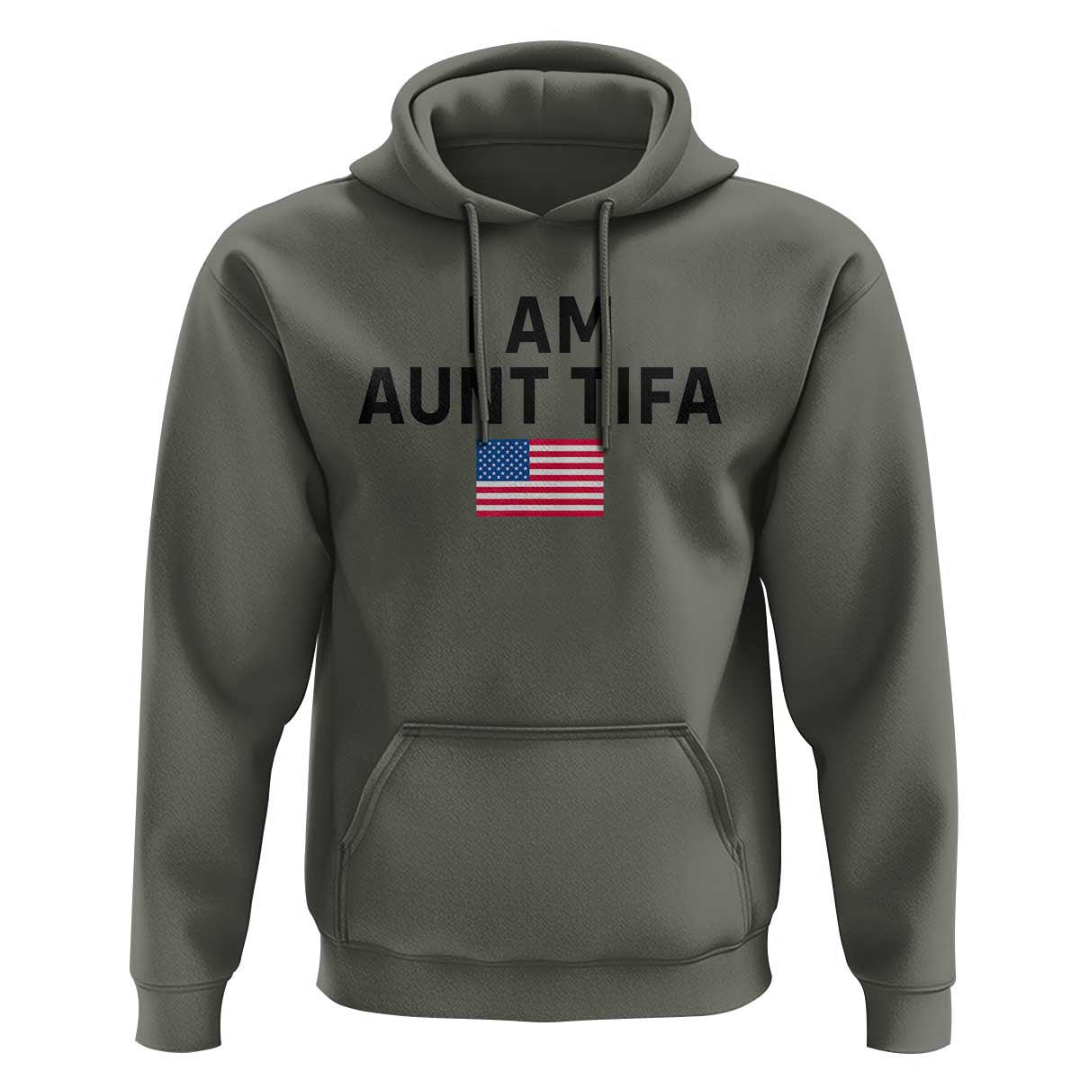 Funny I Am Aunt Tifa Hoodie Sarcastic Political Meme American Flag - Wonder Print Shop