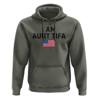 Funny I Am Aunt Tifa Hoodie Sarcastic Political Meme American Flag - Wonder Print Shop