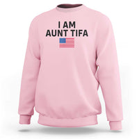 Funny I Am Aunt Tifa Sweatshirt Sarcastic Political Meme American Flag - Wonder Print Shop