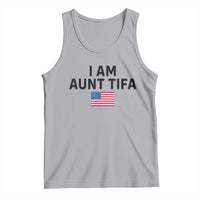 Funny I Am Aunt Tifa Tank Top Sarcastic Political Meme American Flag - Wonder Print Shop