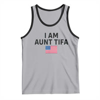 Funny I Am Aunt Tifa Tank Top Sarcastic Political Meme American Flag - Wonder Print Shop
