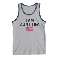 Funny I Am Aunt Tifa Tank Top Sarcastic Political Meme American Flag - Wonder Print Shop