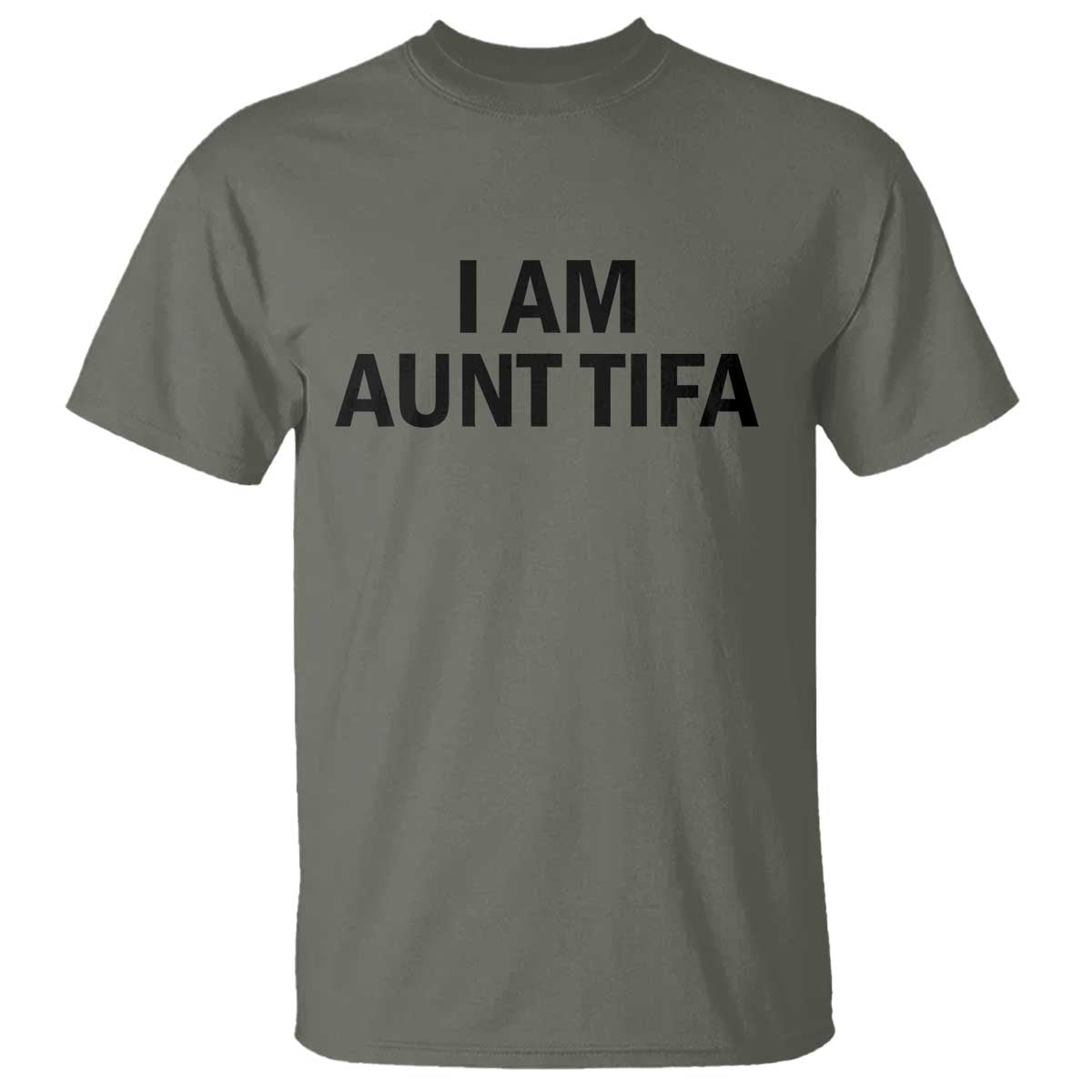 Funny I Am Aunt Tifa T Shirt Sarcastic Political Satire Minimalist - Wonder Print Shop
