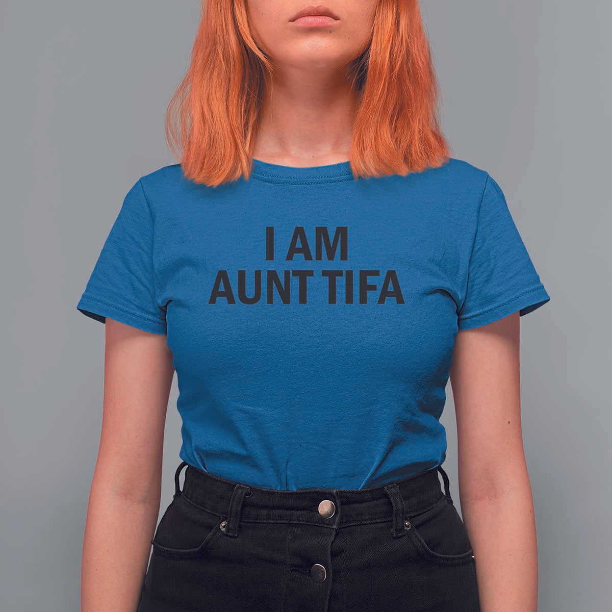Funny I Am Aunt Tifa T Shirt For Women Sarcastic Political Satire Minimalist - Wonder Print Shop