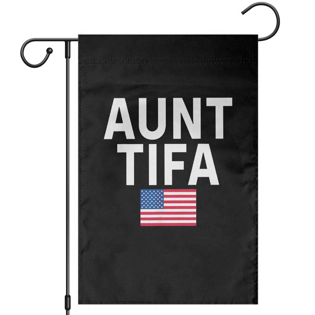 Aunt Tifa Garden Flag Funny Political Sarcasm Patriotic American Flag - Wonder Print Shop