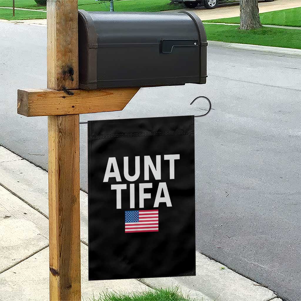 Aunt Tifa Garden Flag Funny Political Sarcasm Patriotic American Flag - Wonder Print Shop