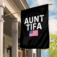 Aunt Tifa Garden Flag Funny Political Sarcasm Patriotic American Flag - Wonder Print Shop