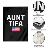 Aunt Tifa Garden Flag Funny Political Sarcasm Patriotic American Flag - Wonder Print Shop