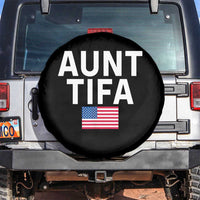 Aunt Tifa Spare Tire Cover Funny Political Sarcasm Patriotic American Flag - Wonder Print Shop
