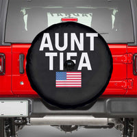 Aunt Tifa Spare Tire Cover Funny Political Sarcasm Patriotic American Flag - Wonder Print Shop