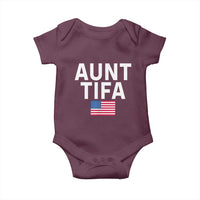 Aunt Tifa Baby Onesie Funny Political Sarcasm Patriotic American Flag - Wonder Print Shop