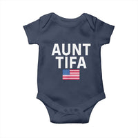 Aunt Tifa Baby Onesie Funny Political Sarcasm Patriotic American Flag - Wonder Print Shop
