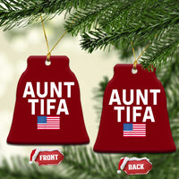 Aunt Tifa Ceramic Ornament Funny Political Sarcasm Patriotic American Flag - Wonder Print Shop
