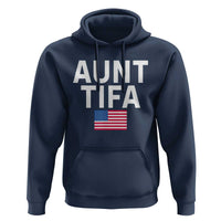 Aunt Tifa Hoodie Funny Political Sarcasm Patriotic American Flag - Wonder Print Shop