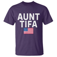 Aunt Tifa T Shirt Funny Political Sarcasm Patriotic American Flag - Wonder Print Shop