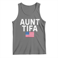 Aunt Tifa Tank Top Funny Political Sarcasm Patriotic American Flag - Wonder Print Shop