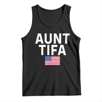 Aunt Tifa Tank Top Funny Political Sarcasm Patriotic American Flag - Wonder Print Shop