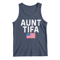 Aunt Tifa Tank Top Funny Political Sarcasm Patriotic American Flag - Wonder Print Shop