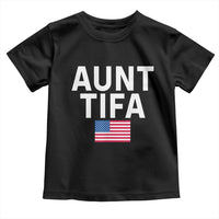 Aunt Tifa Toddler T Shirt Funny Political Sarcasm Patriotic American Flag - Wonder Print Shop
