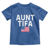 Aunt Tifa Toddler T Shirt Funny Political Sarcasm Patriotic American Flag - Wonder Print Shop