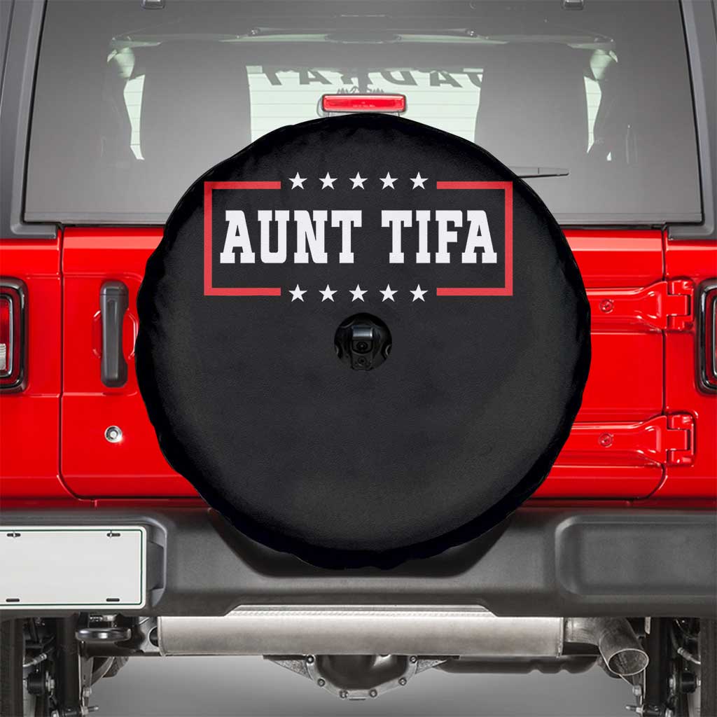 Aunt Tifa Spare Tire Cover Funny Political Sarcasm Patriotic - Wonder Print Shop