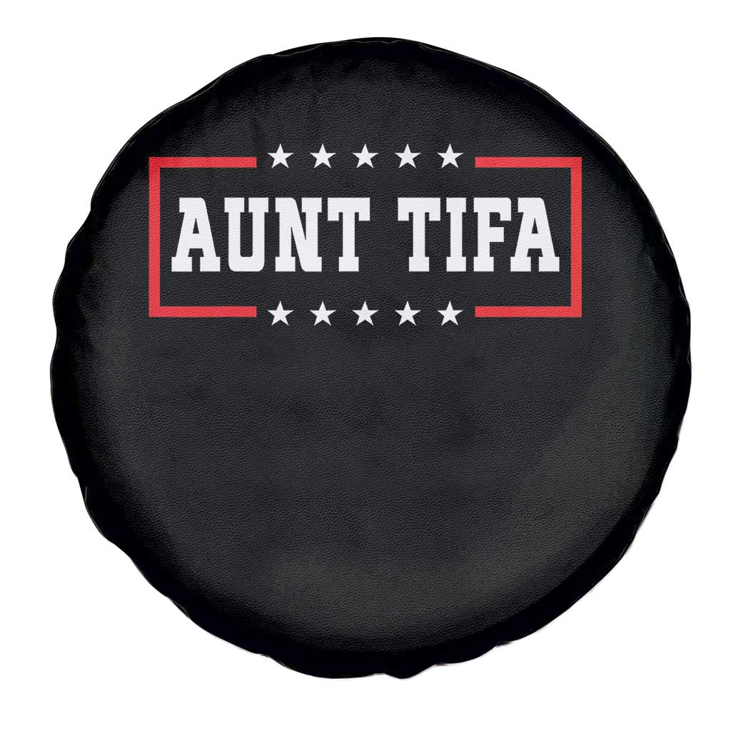 Aunt Tifa Spare Tire Cover Funny Political Sarcasm Patriotic - Wonder Print Shop