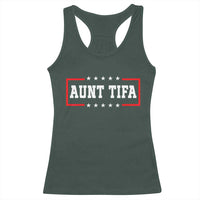 Aunt Tifa Racerback Tank Top Funny Political Sarcasm Patriotic - Wonder Print Shop