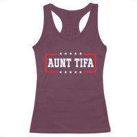 Aunt Tifa Racerback Tank Top Funny Political Sarcasm Patriotic - Wonder Print Shop