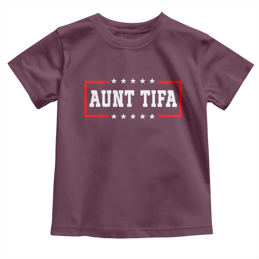 Aunt Tifa Toddler T Shirt Funny Political Sarcasm Patriotic - Wonder Print Shop