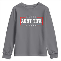 Aunt Tifa Youth Sweatshirt Funny Political Sarcasm Patriotic - Wonder Print Shop