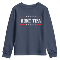 Aunt Tifa Youth Sweatshirt Funny Political Sarcasm Patriotic - Wonder Print Shop