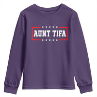 Aunt Tifa Youth Sweatshirt Funny Political Sarcasm Patriotic - Wonder Print Shop