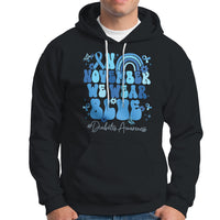 In November We Wear Blue Groovy Diabetic Diabetes Awareness Hoodie - Wonder Print Shop
