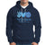 Peace Love Cure Blue Ribbon Sunflower Diabetes Awareness Hoodie - Wonder Print Shop