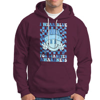 I Wear Blue For Diabetes Awareness Support T1D T2D Diabetics Hoodie - Wonder Print Shop