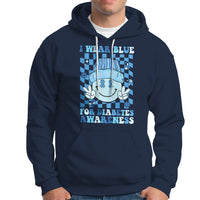I Wear Blue For Diabetes Awareness Support T1D T2D Diabetics Hoodie - Wonder Print Shop