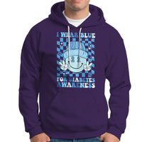I Wear Blue For Diabetes Awareness Support T1D T2D Diabetics Hoodie - Wonder Print Shop