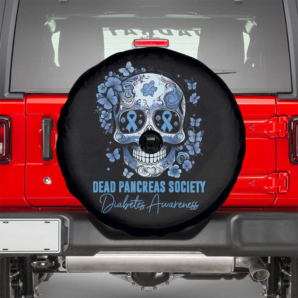 Blue Sugar Skull Diabetes Awareness Spare Tire Cover Dead Pancreas Society
