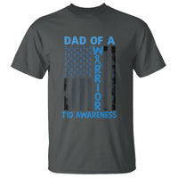 Blue American Flag Dad Of A Warrior T1D Awareness T Shirt - Wonder Print Shop