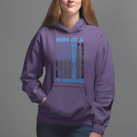 Blue American Flag Mom Of A Warrior T1D Awareness Hoodie - Wonder Print Shop