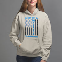 Blue American Flag Mom Of A Warrior T1D Awareness Hoodie - Wonder Print Shop