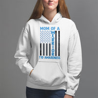 Blue American Flag Mom Of A Warrior T1D Awareness Hoodie - Wonder Print Shop
