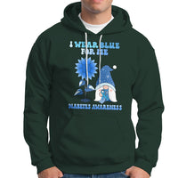 I Wear Blue For Me Diabetes Awareness Gnome Boy Men Warrior Diabetic Hoodie - Wonder Print Shop
