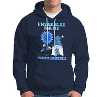 I Wear Blue For Me Diabetes Awareness Gnome Boy Men Warrior Diabetic Hoodie - Wonder Print Shop