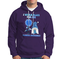 I Wear Blue For Me Diabetes Awareness Gnome Boy Men Warrior Diabetic Hoodie - Wonder Print Shop