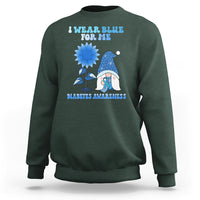 I Wear Blue For Me Diabetes Awareness Gnome Boy Men Warrior Diabetic Sweatshirt - Wonder Print Shop