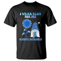 I Wear Blue For Me Diabetes Awareness Gnome Boy Men Warrior Diabetic T Shirt - Wonder Print Shop