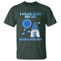 I Wear Blue For Me Diabetes Awareness Gnome Boy Men Warrior Diabetic T Shirt - Wonder Print Shop