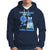 I Wear Blue For Me Diabetes Awareness Gnome Girl Women Warrior Diabetic Hoodie - Wonder Print Shop