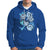 In November We Wear Blue T1D T2D Diabetes Awareness Retro Groovy Hoodie - Wonder Print Shop